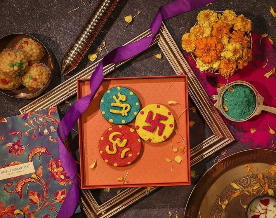 Shree, Om & Swastik Stamps (Made from Desi Cow Dung)