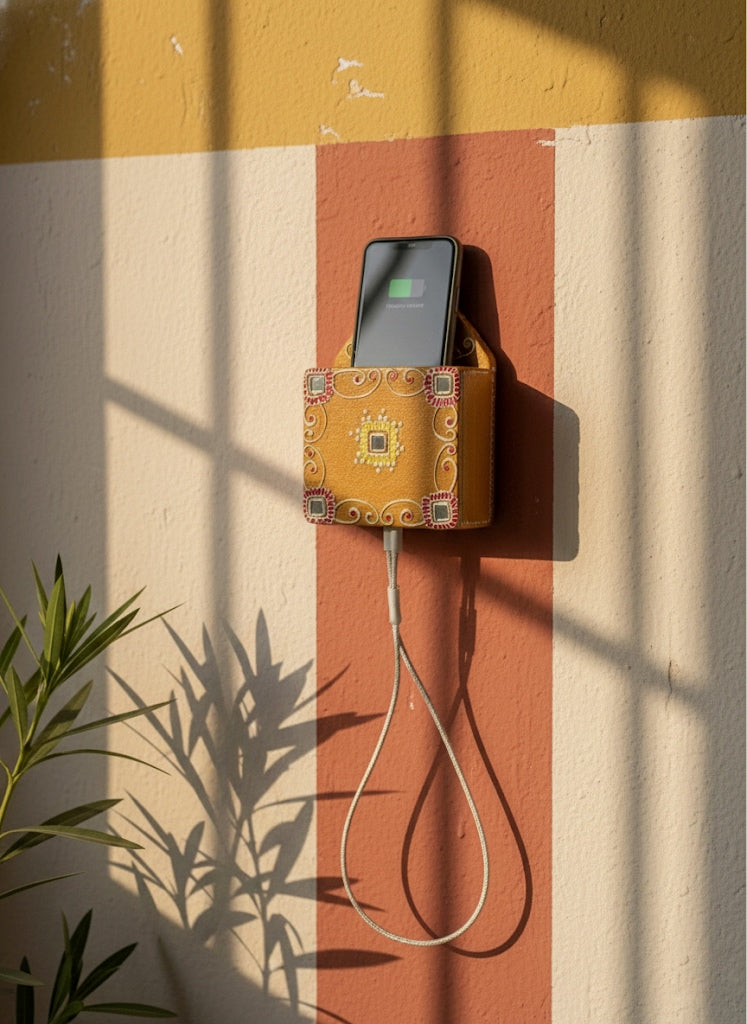 Natural Mobile Stand (Made from Desi Cow Dung)